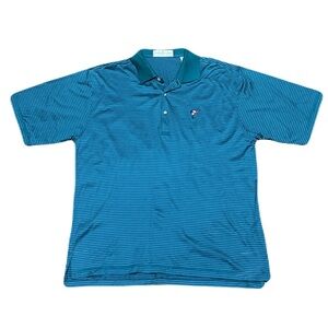 Fairway & Greene Duxbury Yacht Club Golf Polo in Stripe Green, Men’s size XL